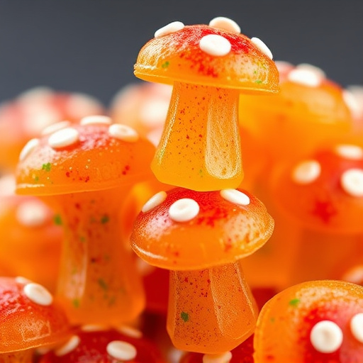 Stacked Magic Mushroom Gummies Macro