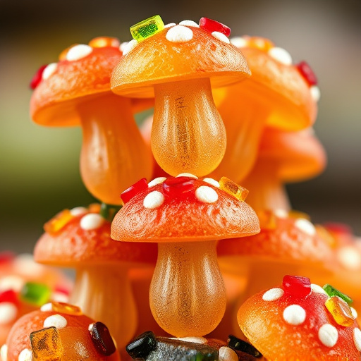 Stacked Magic Mushroom Gummies Macro