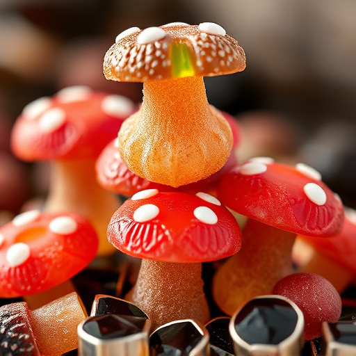 Stacked Magic Mushroom Gummies Macro