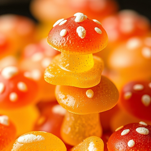 Stacked Magic Mushroom Gummies Macro