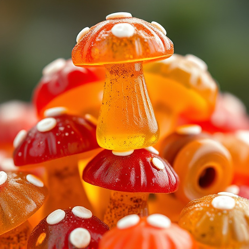Stacked Magic Mushroom Gummies Macro