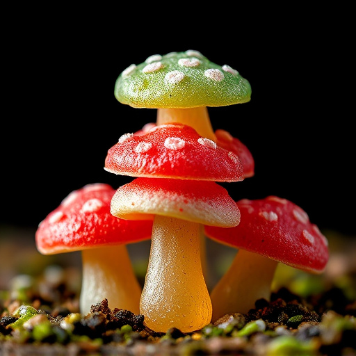 Stacked Magic Mushroom Gummies Macro