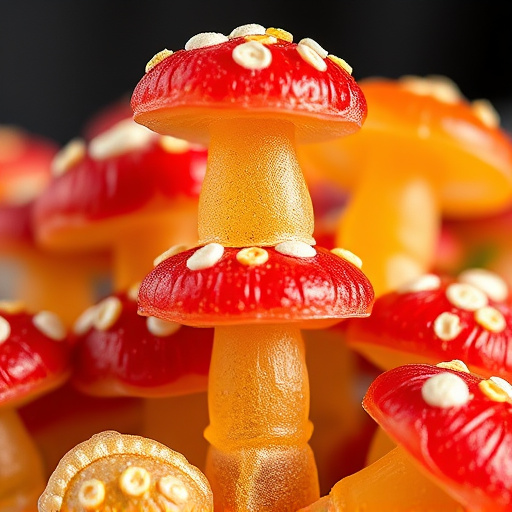 Stacked Magic Mushroom Gummies Macro