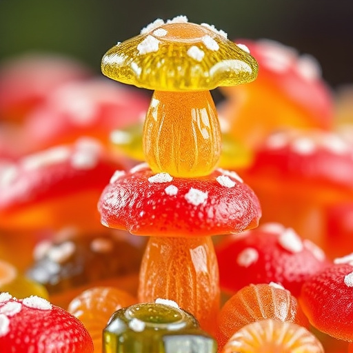 Stacked Magic Mushroom Gummies Macro