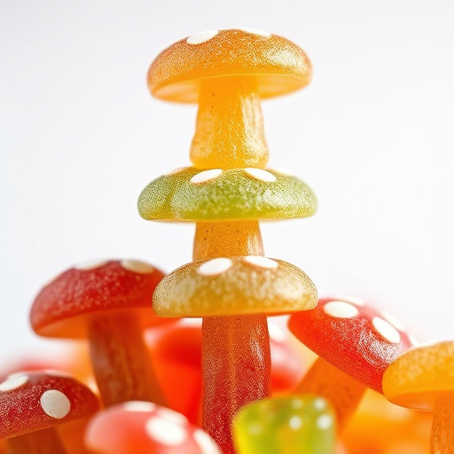 Stacked Magic Mushroom Gummies Macro