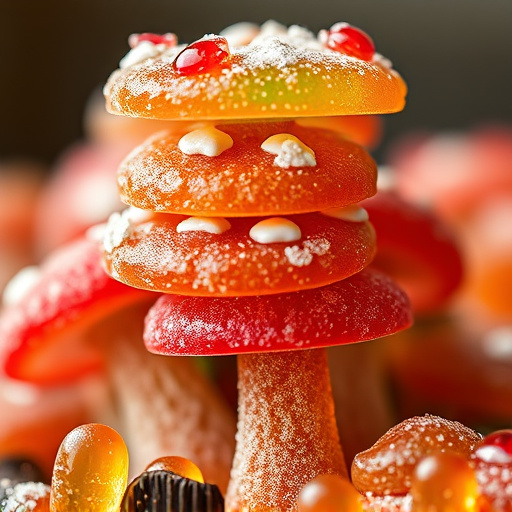 Stacked Magic Mushroom Gummies Macro