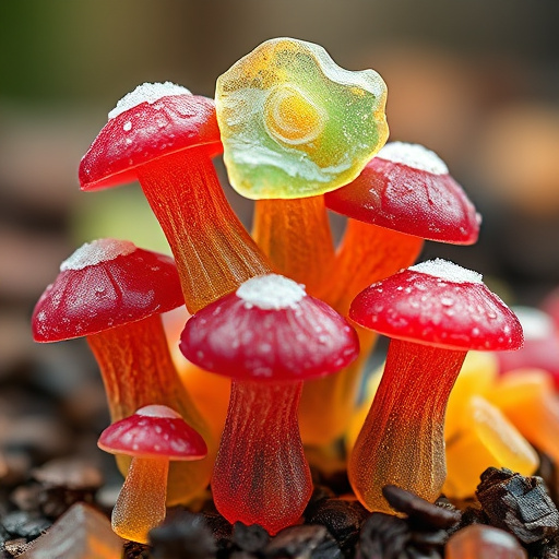 Stacked Magic Mushroom Gummies Macro