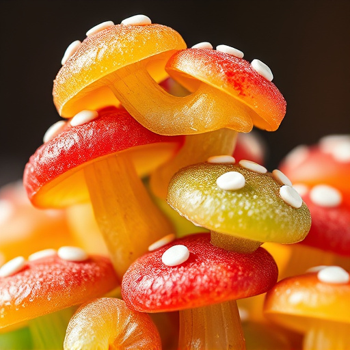 Stacked Magic Mushroom Gummies Macro