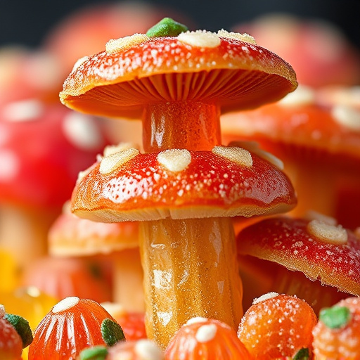 Stacked Magic Mushroom Gummies Macro