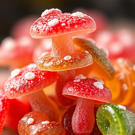Stacked Magic Mushroom Gummies Macro