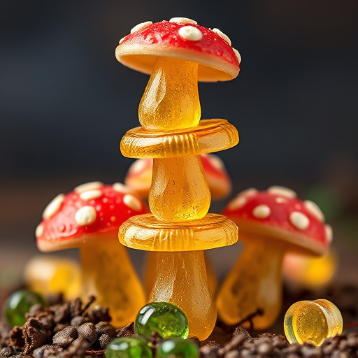 Stacked Magic Mushroom Gummies Macro