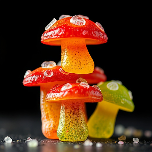Stacked Magic Mushroom Gummies Macro