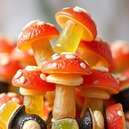 Stacked Magic Mushroom Gummies Macro