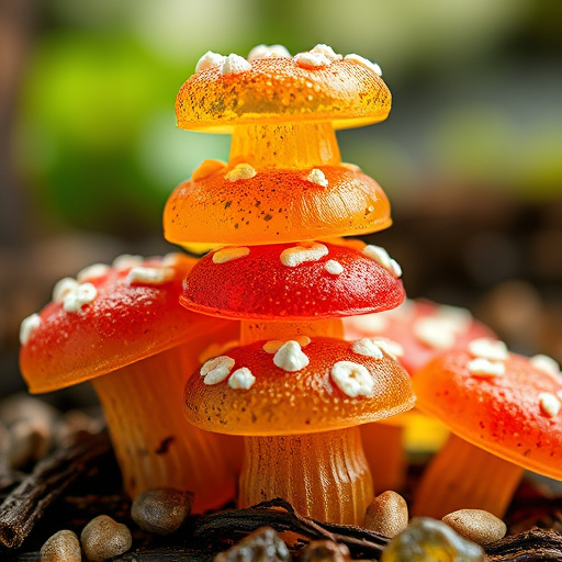 Stacked Magic Mushroom Gummies Macro
