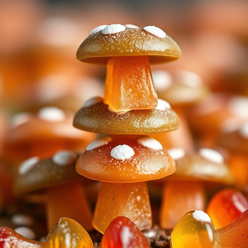 Stacked Magic Mushroom Gummies Macro