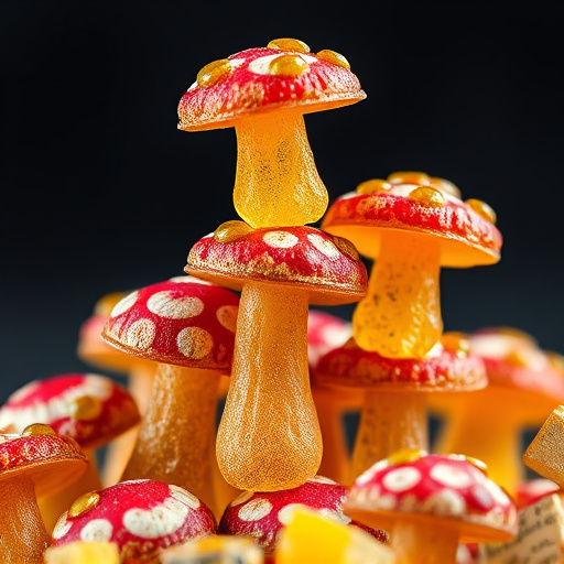 Stacked Magic Mushroom Gummies Macro