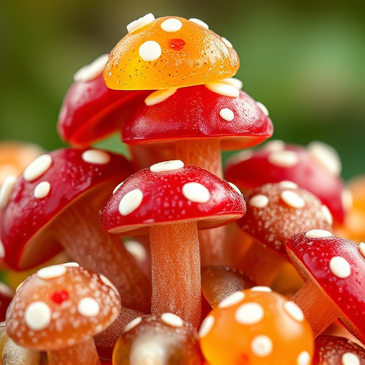 Stacked Magic Mushroom Gummies Macro