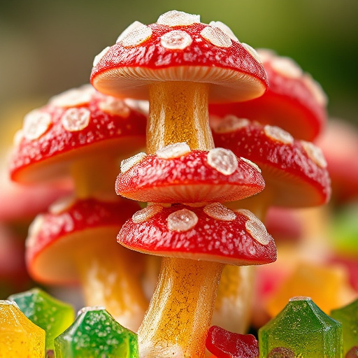 Stacked Magic Mushroom Gummies Macro