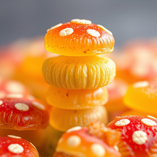 Stacked Magic Mushroom Gummies Macro