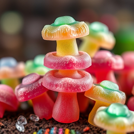 Stacked Magic Mushroom Gummies Macro