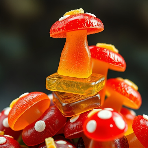 Stacked Magic Mushroom Gummies Macro