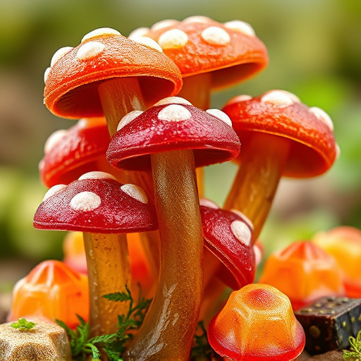 Stacked Magic Mushroom Gummies Macro