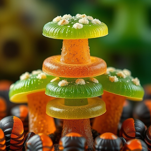 Stacked Magic Mushroom Gummies Macro