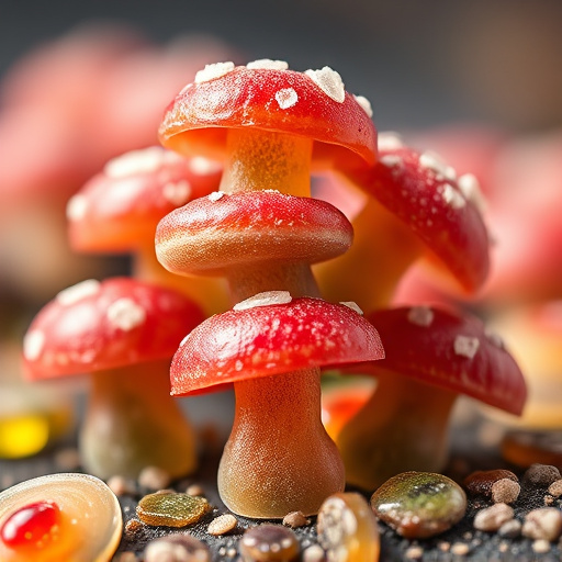 Stacked Magic Mushroom Gummies Macro