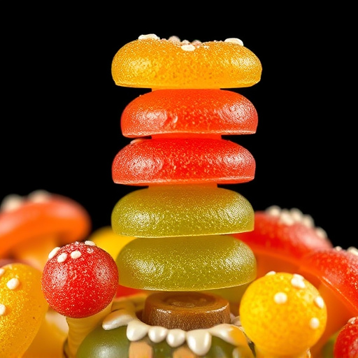 Stacked Magic Mushroom Gummies Macro