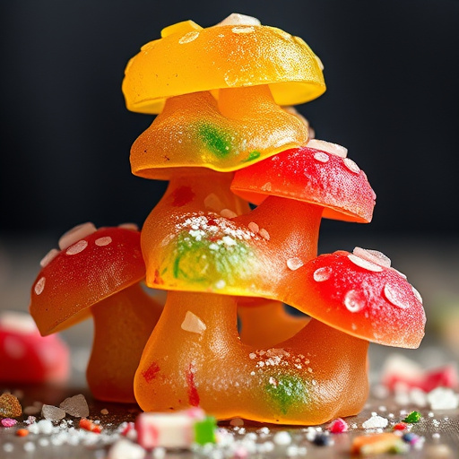 Stacked Magic Mushroom Gummies Macro