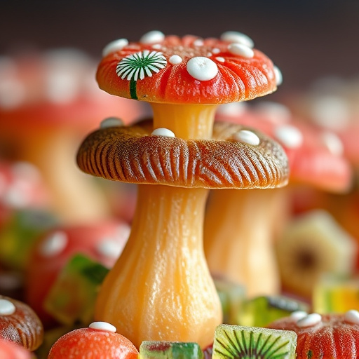 Stacked Magic Mushroom Gummies Macro