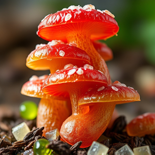 Stacked Magic Mushroom Gummies Macro