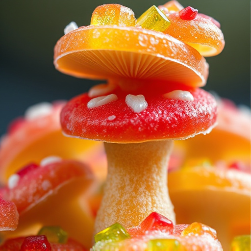 Stacked Magic Mushroom Gummies Macro