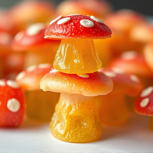 Stacked Magic Mushroom Gummies Macro