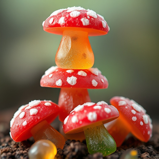 Stacked Magic Mushroom Gummies Macro