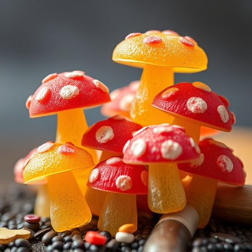 Stacked Magic Mushroom Gummies Macro