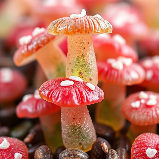 Stacked Magic Mushroom Gummies Macro
