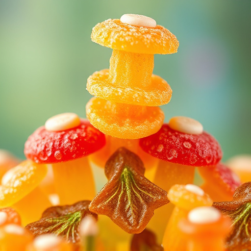 Stacked Magic Mushroom Gummies Macro