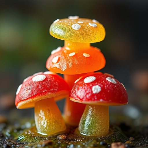 Stacked Magic Mushroom Gummies Macro