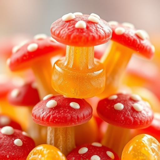 Stacked Magic Mushroom Gummies Macro
