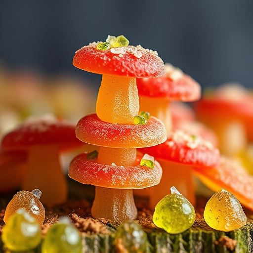 Stacked Magic Mushroom Gummies Macro