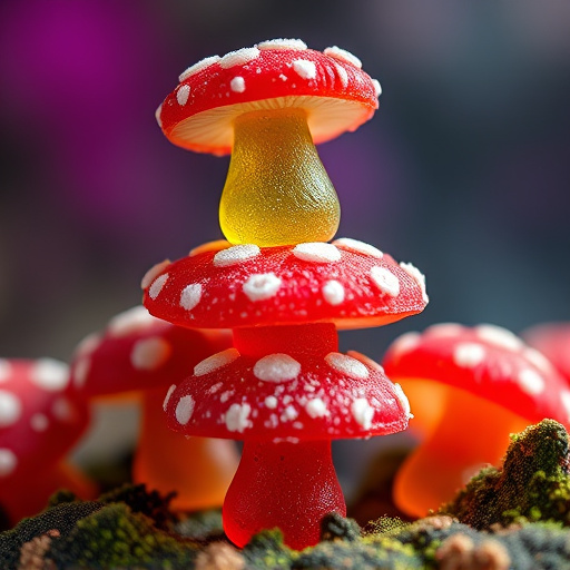 Stacked Magic Mushroom Gummies Macro