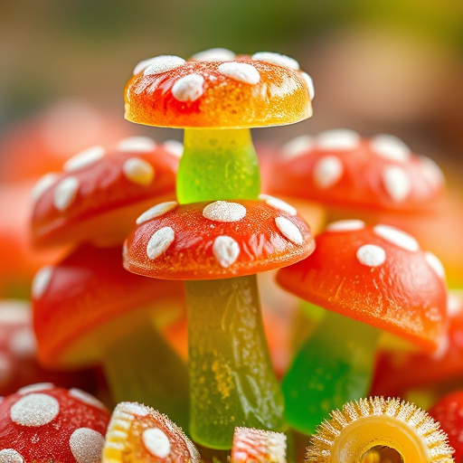 Stacked Magic Mushroom Gummies Macro