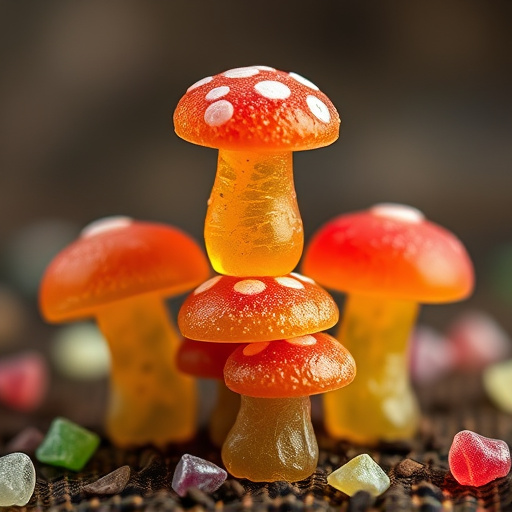 Stacked Magic Mushroom Gummies Macro