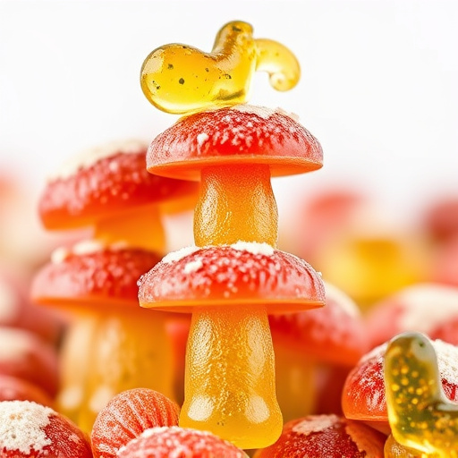 Stacked Magic Mushroom Gummies Macro