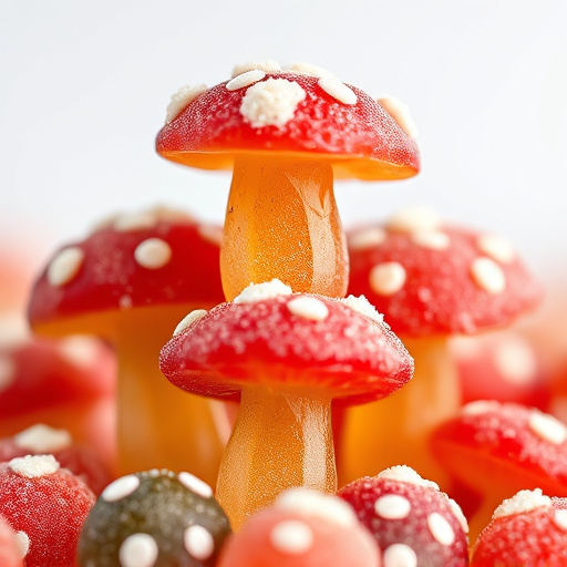 Stacked Magic Mushroom Gummies Macro