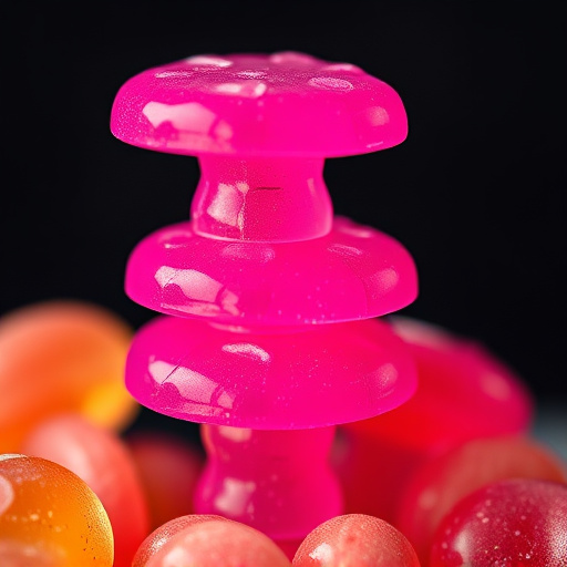 Stacked Magic Mushroom Gummies Macro