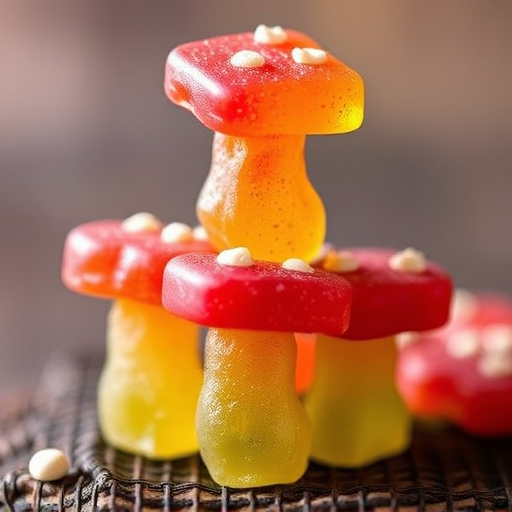 Stacked Magic Mushroom Gummies Macro