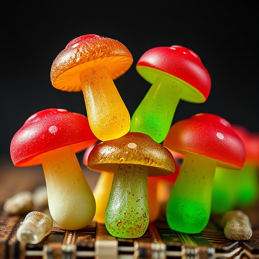 Stacked Magic Mushroom Gummies Macro