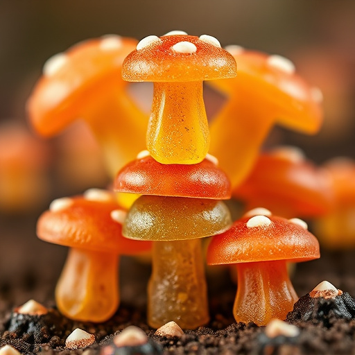 Stacked Magic Mushroom Gummies Macro